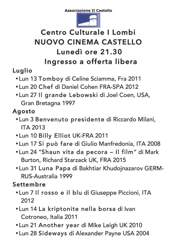 cinema i lombi luglio agosto settembre isola del giglio giglionews