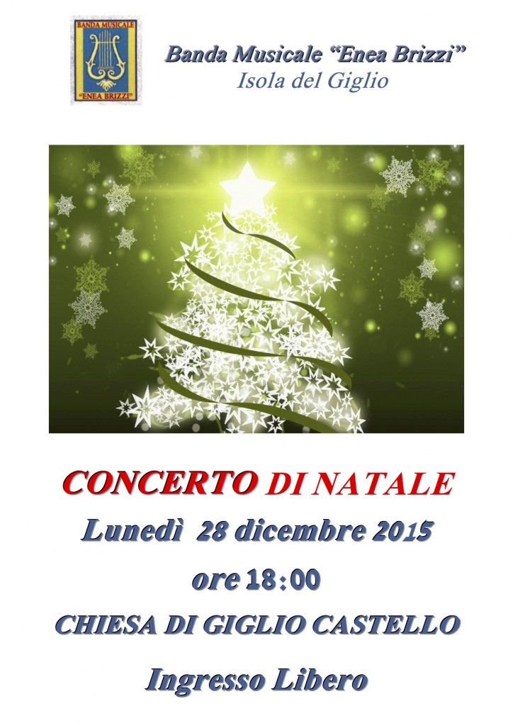 natale concerto della banda isola del giglio giglionews