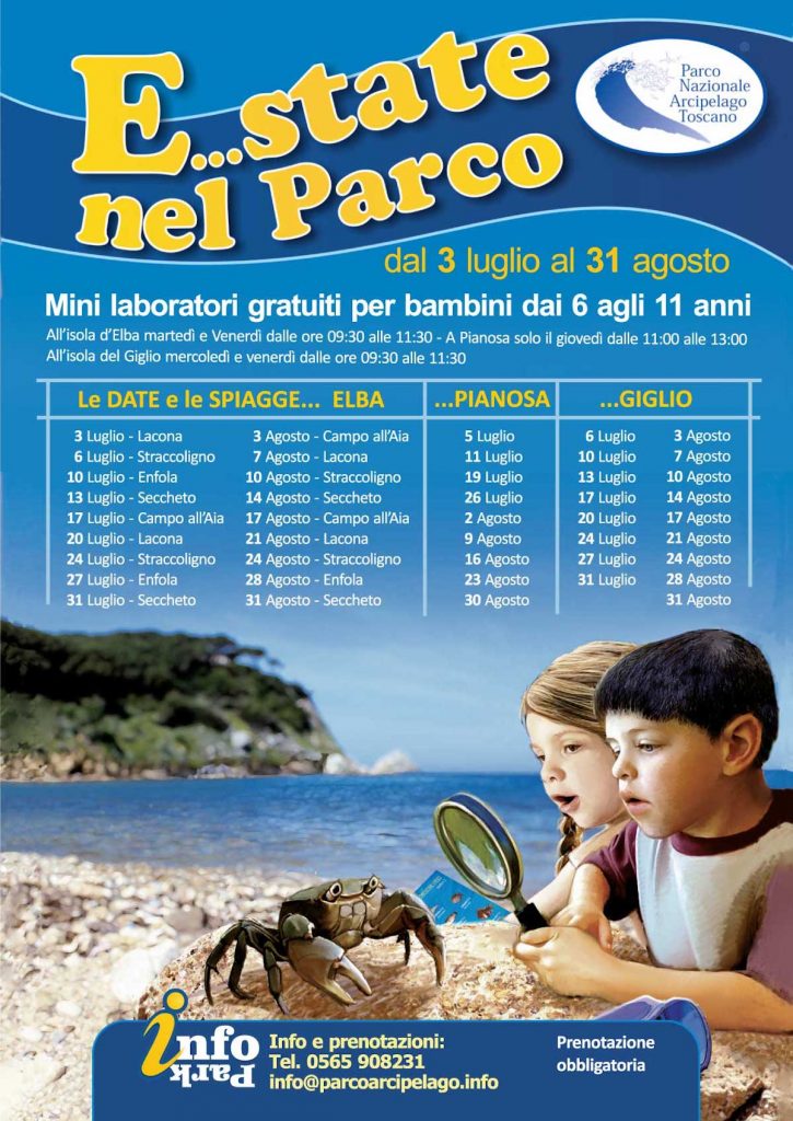 estate nel parco bambini isola del giglio giglionews