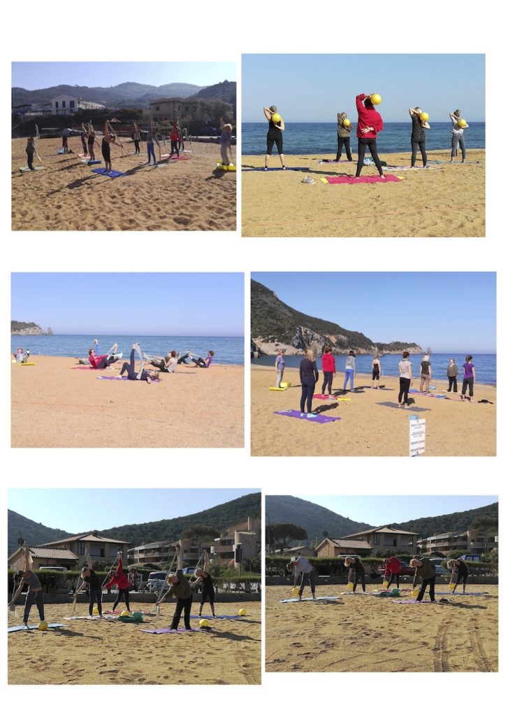 pilates spiaggia isola del giglio campese giglionews