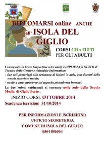 diploma online isola del giglio giglionews