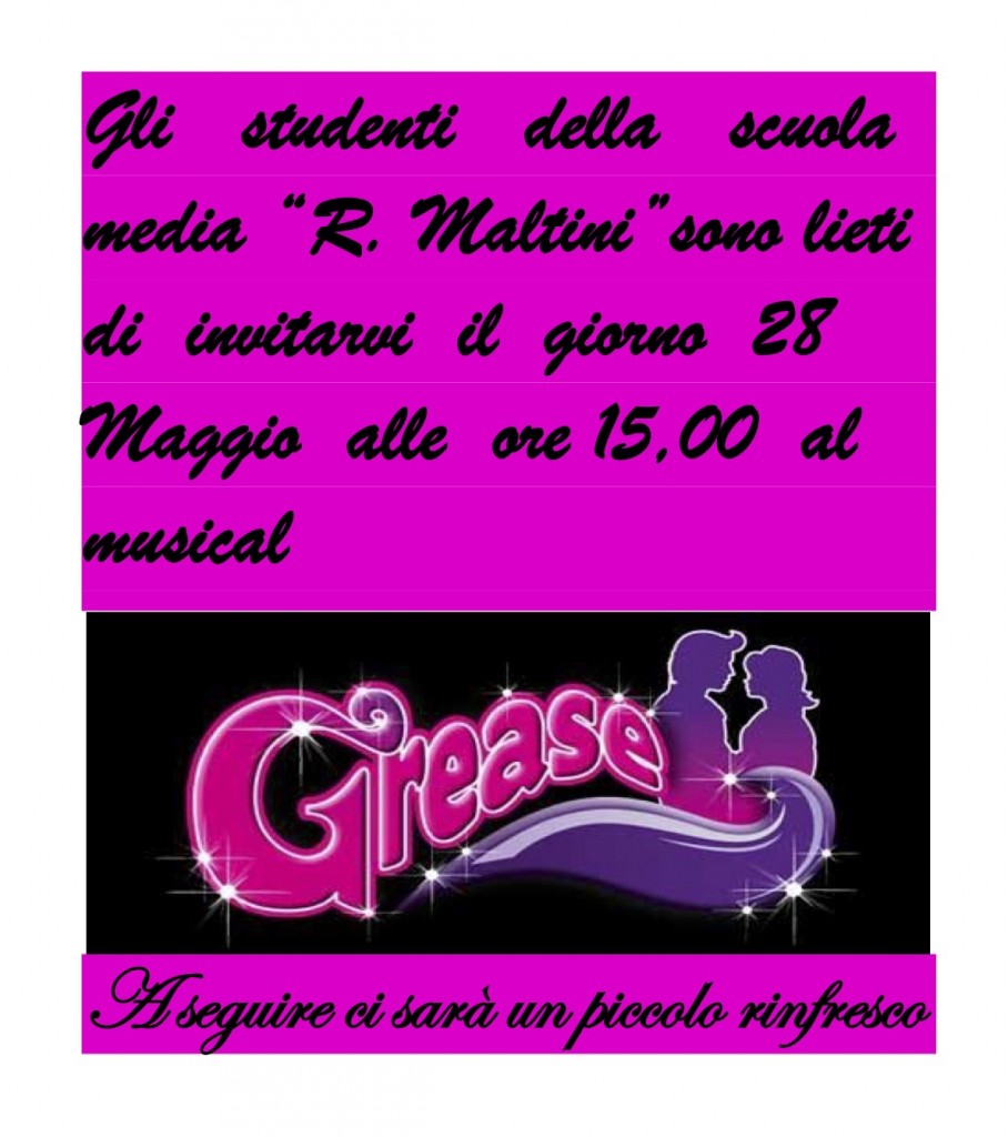 musical grease scuola media isola del giglio giglionews