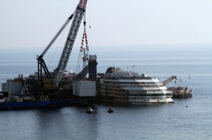 rimozione concordia installazione cassone s3 isola del giglio giglionews