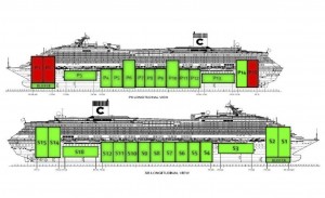 schema installazione cassoni concordia refloating isola del giglio giglionews