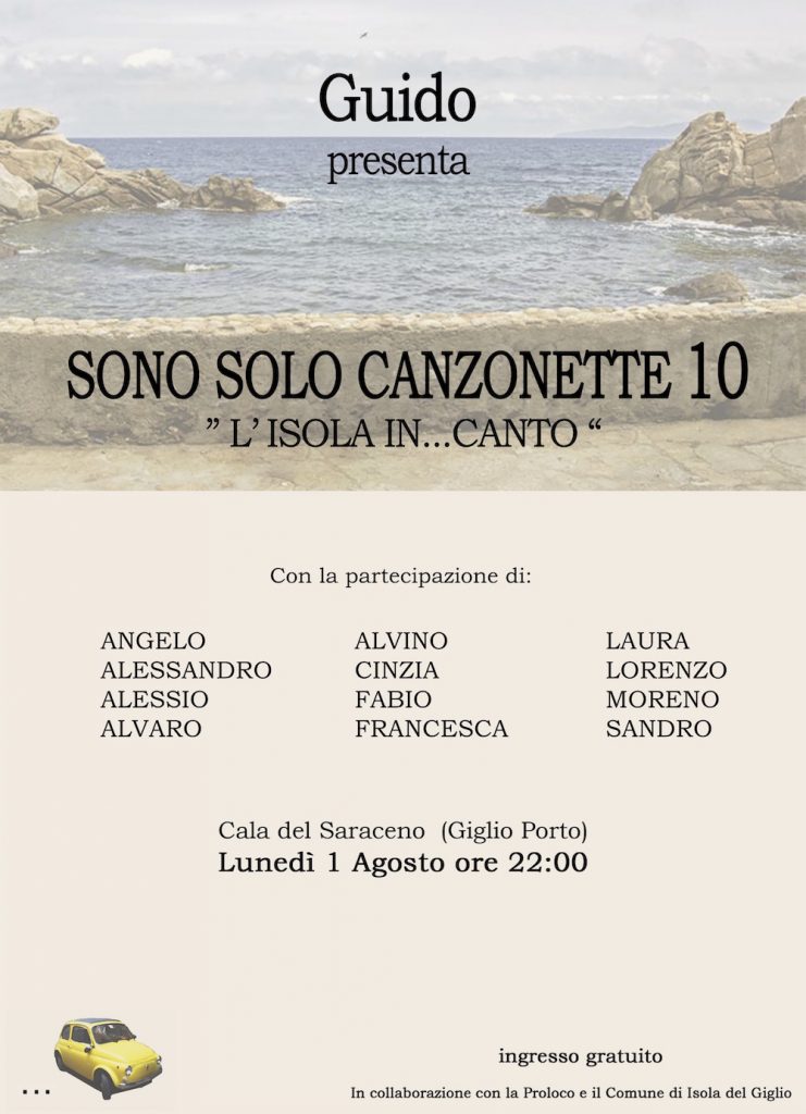 canzonette guido cossu isola del giglio giglionews