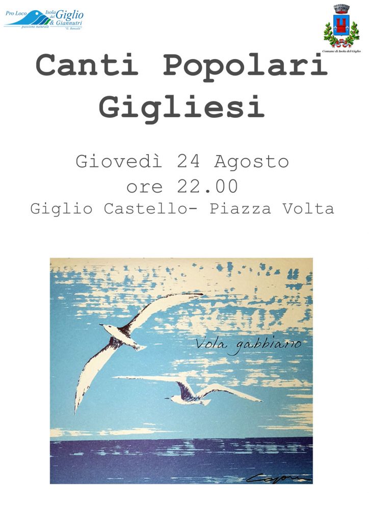 canti popolari gigliesi isola del giglio castello giglionews