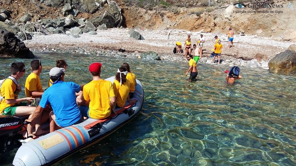 pulizia spiagge legambiente isola del giglio giglionews