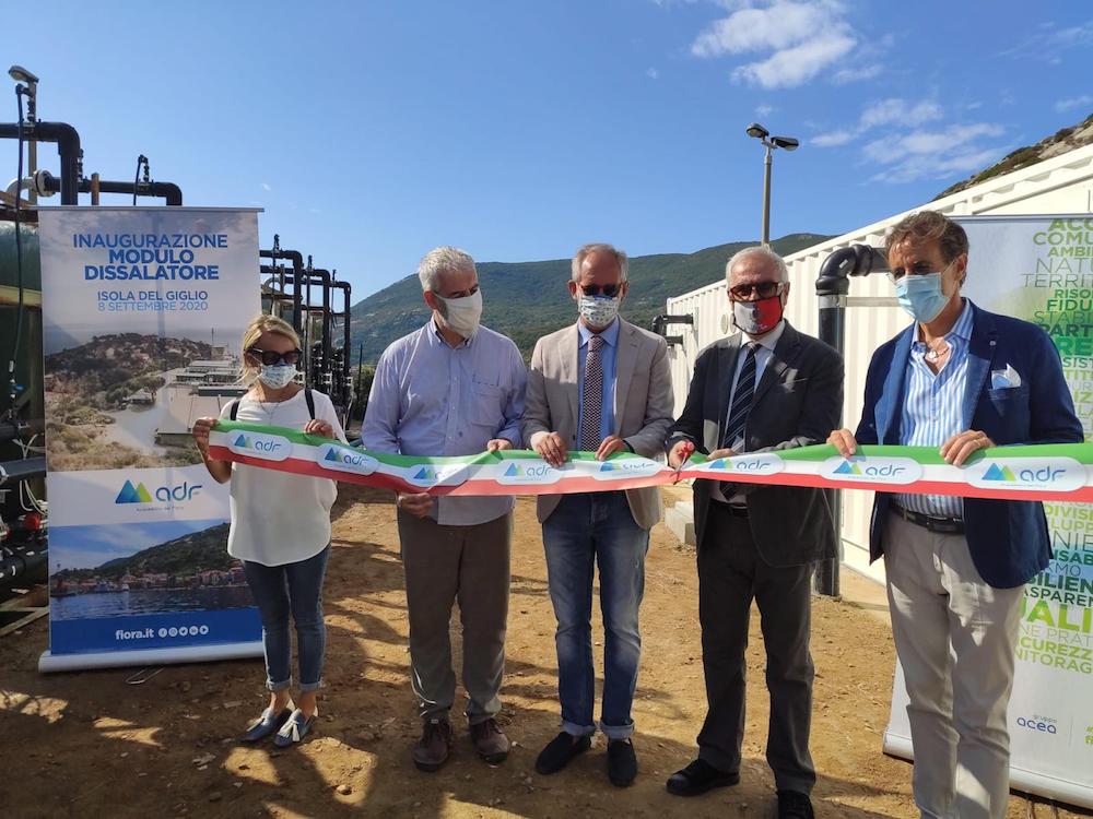 inaugurazione dissalatore acquedotto del fiora isola del giglio giglionews