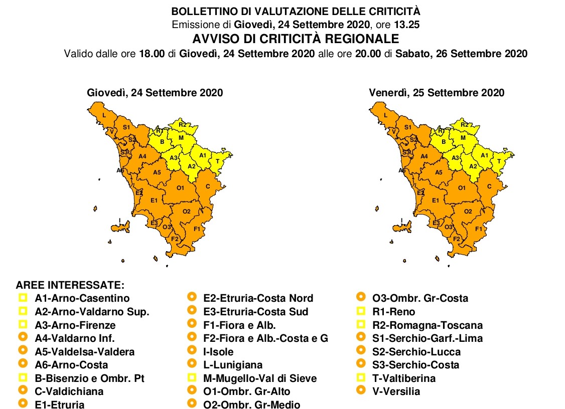 allerta meteo arancione isola del giglio giglionews