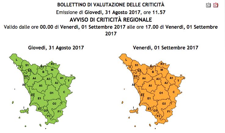 tempesta allerta meteo arancione isola del Giglio giglionews