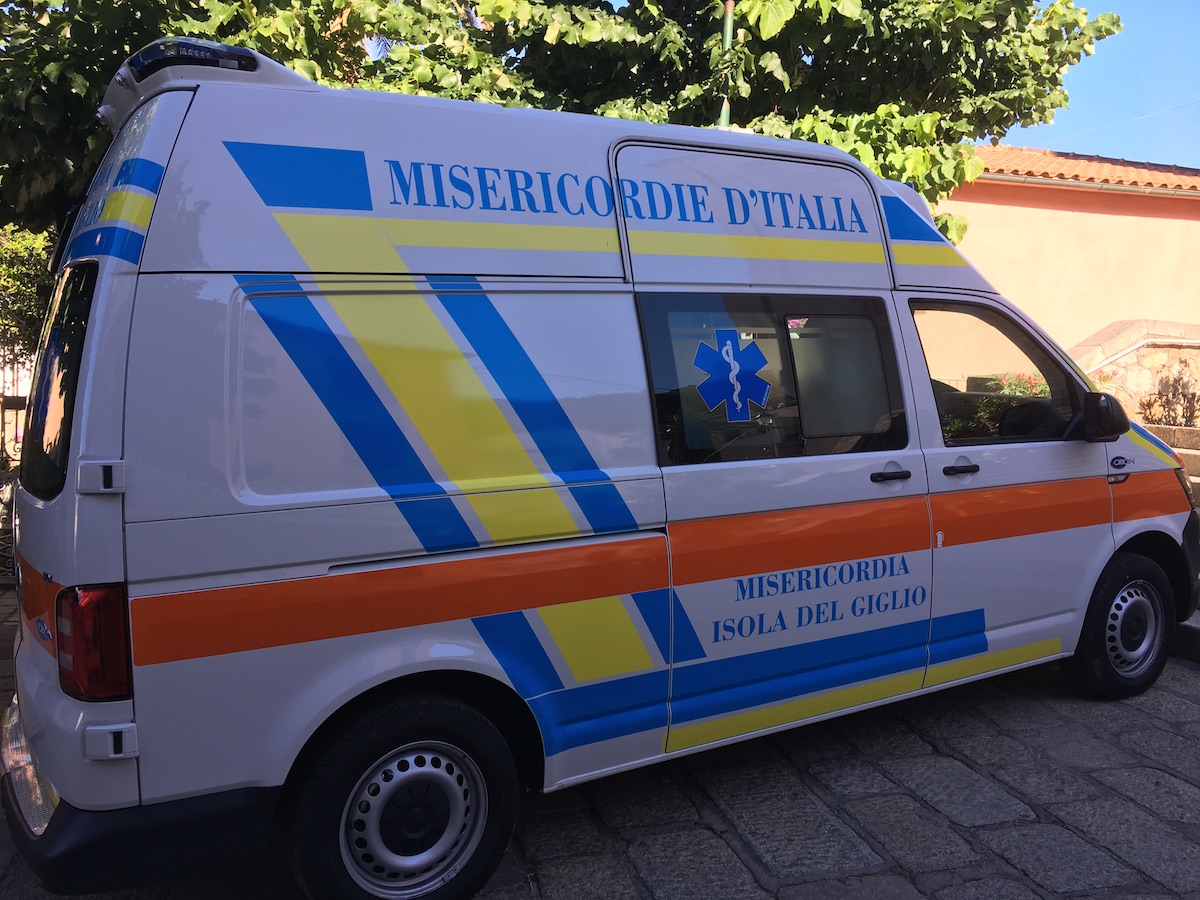 misericordia ambulanza 118 isola del giglio giglionews