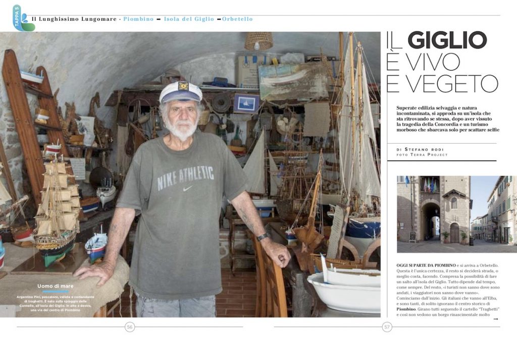 articolo sette corriere della sera antonio crispino stefano rodi isola del giglio giglionews