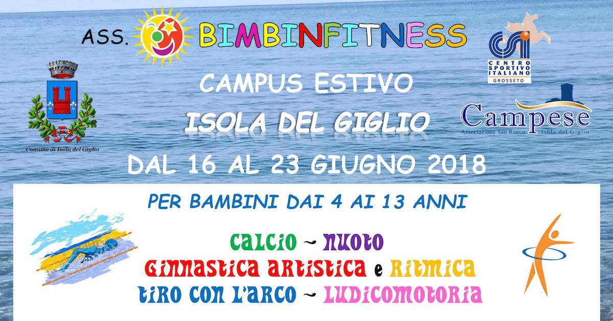 bimbinfitness campus estivo isola del giglio giglionews