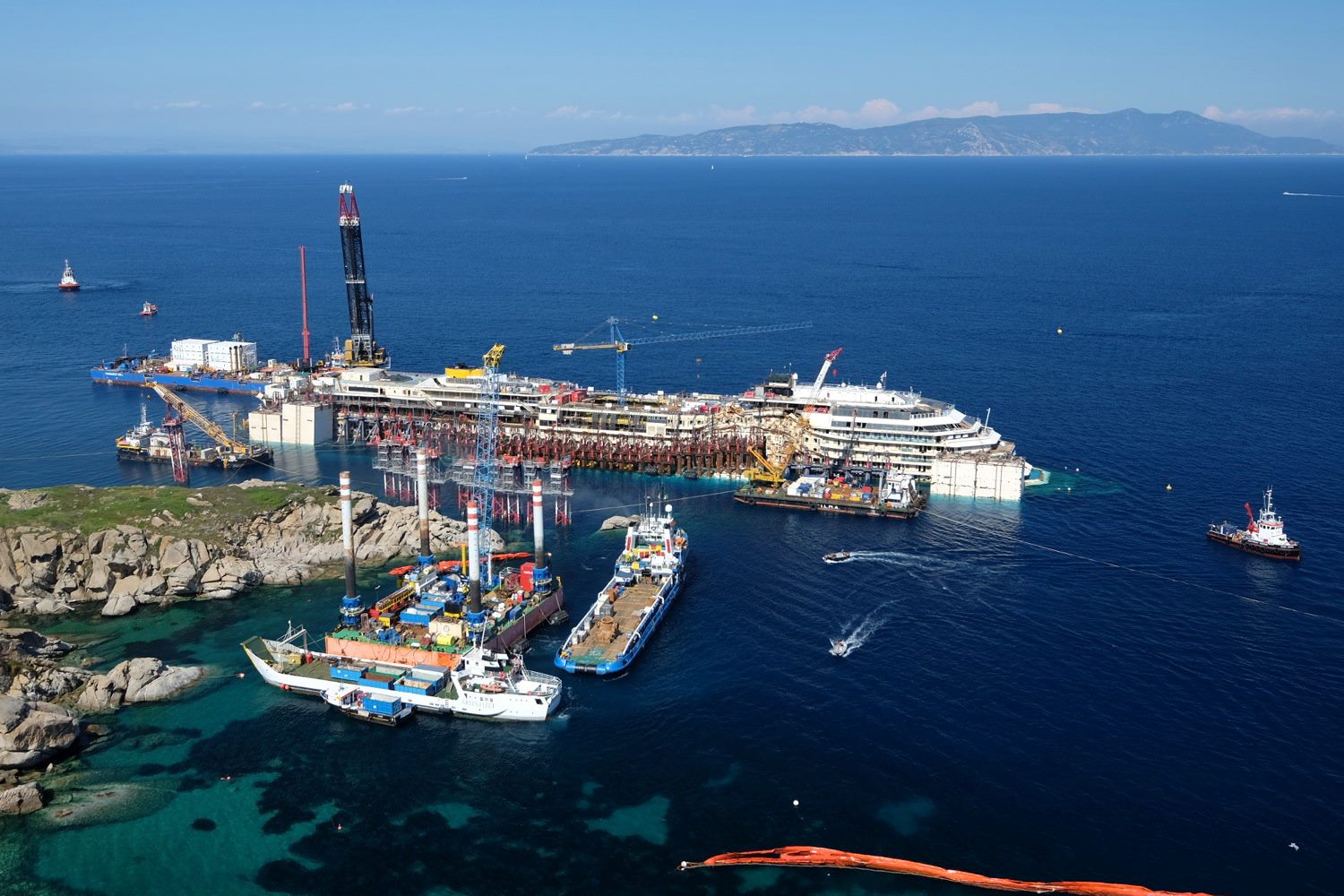 rimozione concordia isola del giglio giglionews osservatorio refloating