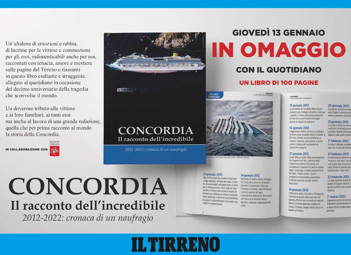 concordia il tirreno libro isola del giglio giglionews