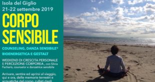 Incontri di Corpo Sensibile il 21 e 22 Settembre