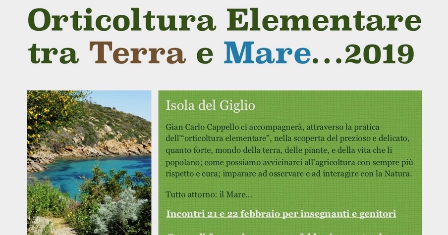 corso orticoltura elementare isola del giglio giglionews