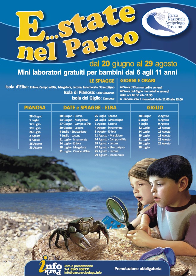 estate nel parco laboratori bambini isola del giglio giglionews