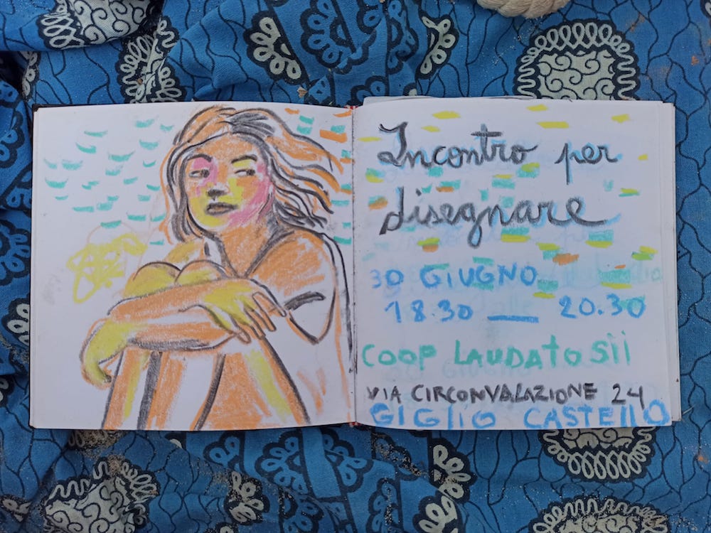 incontro per disegnare isola del giglio giglionews