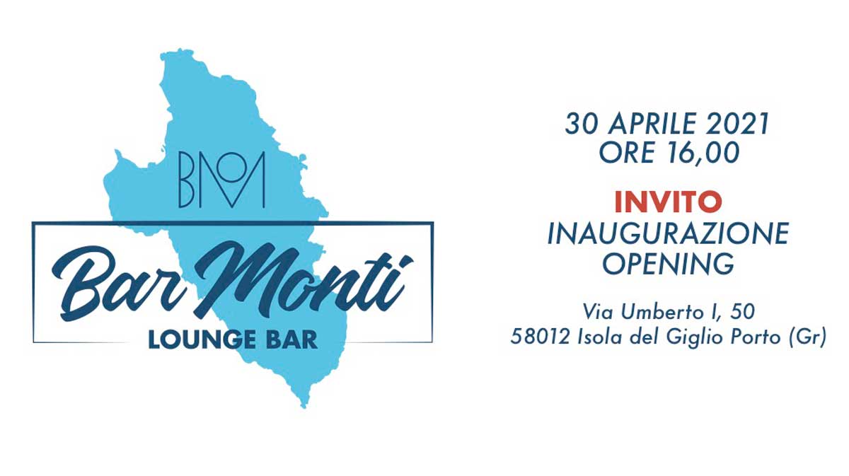 invito inaugurazione bar monti isola del giglio giglionews