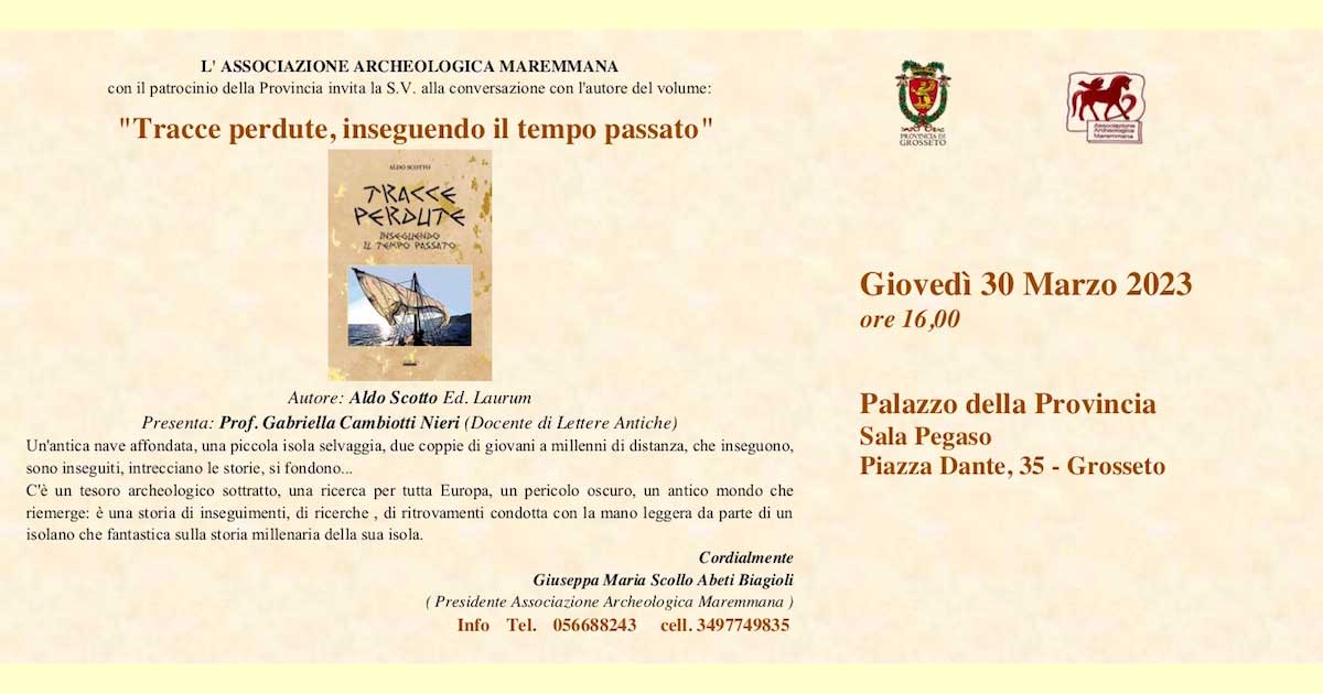 invito web tracce perdute aldo scotto isola del giglio giglionews