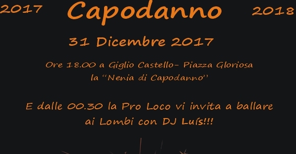 capodanno isola del Giglio giglionews