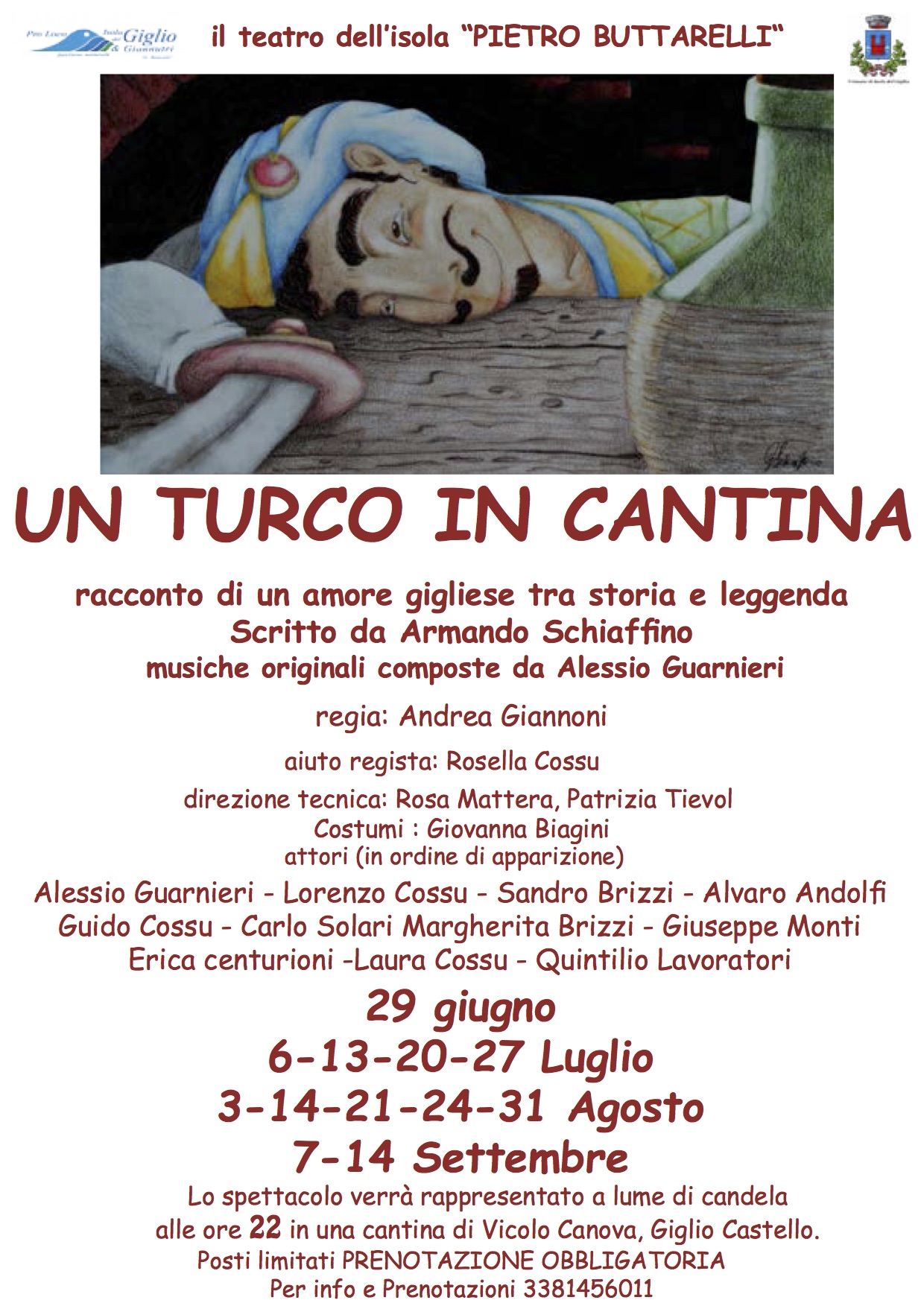 un turco in cantina teatro isola del giglio giglionews