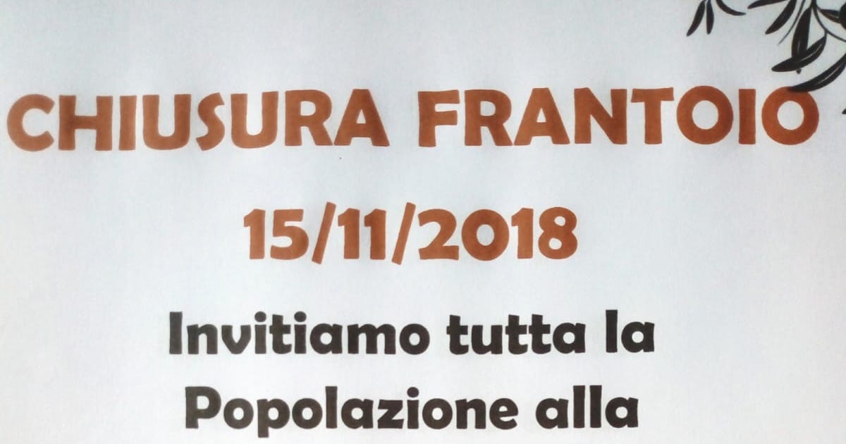 chiusura frantoio degustazione olio nuovo cooperativa isola del giglio giglionews