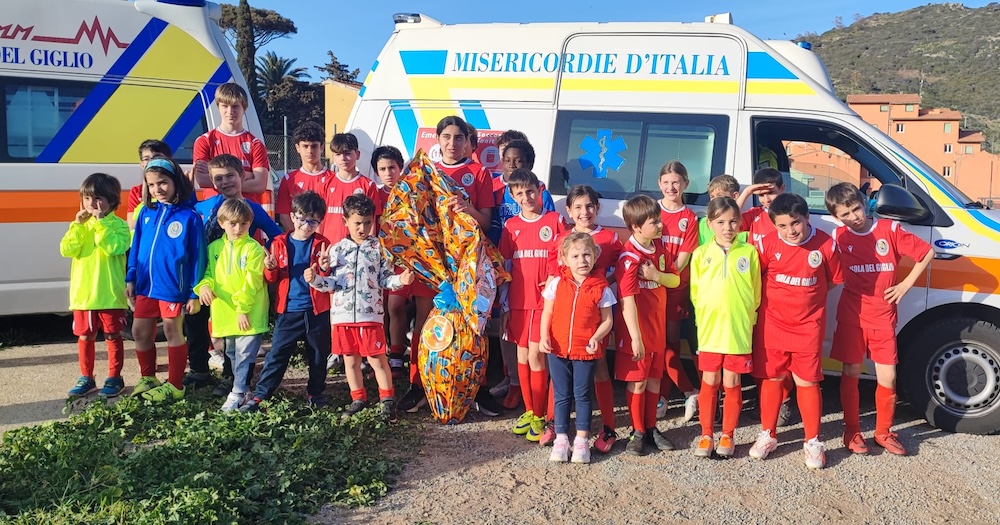 scuola calcio misericordia estrazione uovo isola del giglio giglionews