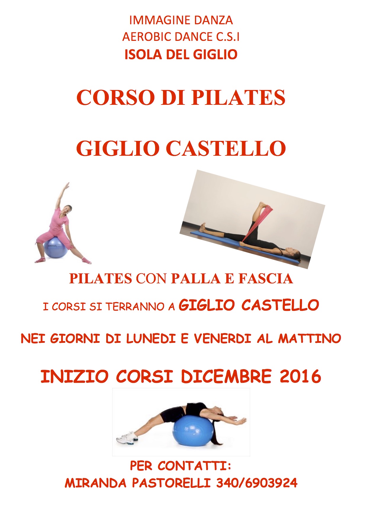 corso di pilates isola del giglio castello giglionews