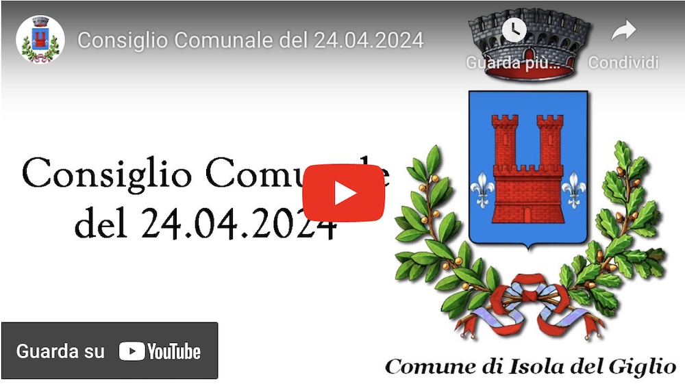 screenshot video consiglio comunale isola del giglio giglionews