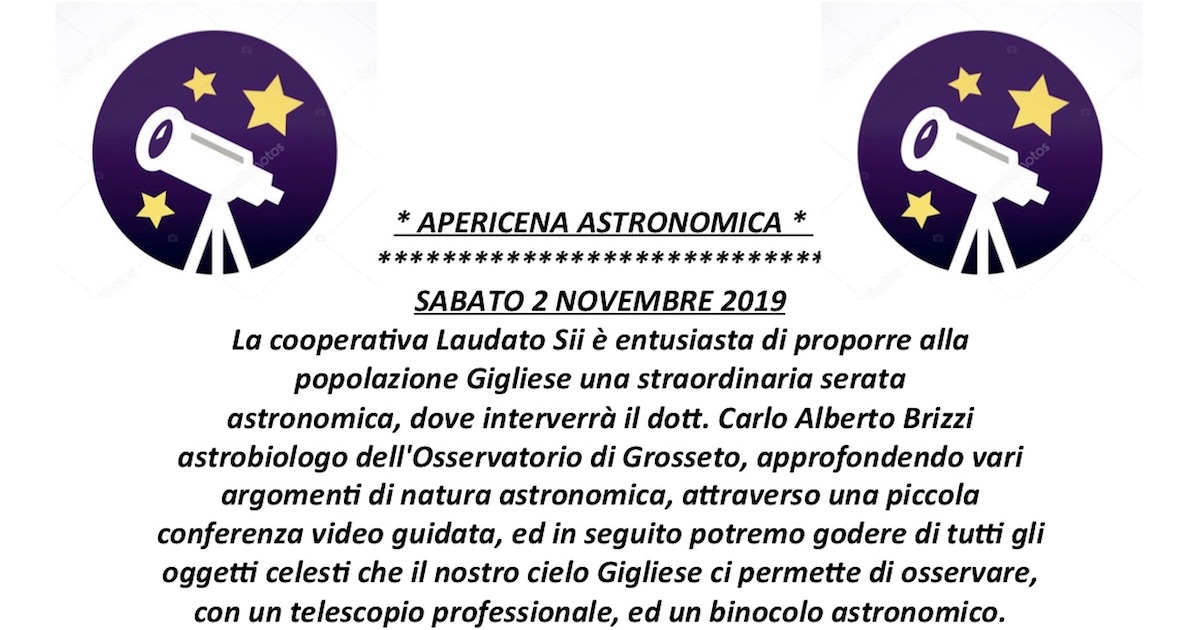 serata astronomica isola del giglio castello giglionews