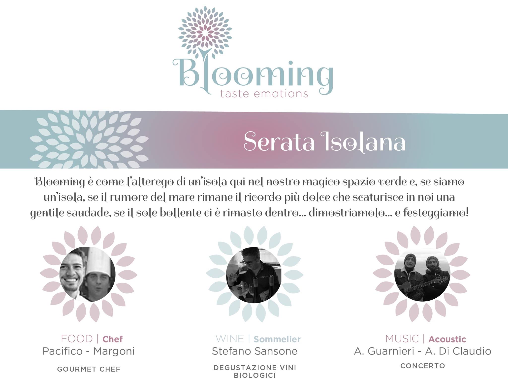 serata isolana blooming roma alessio guarnieri alessandro di claudio isola del giglio giglionews