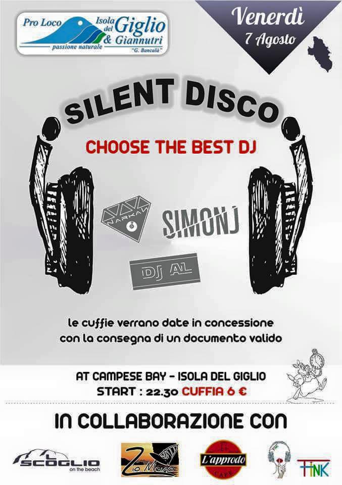 silent disco isola del giglio giglionews