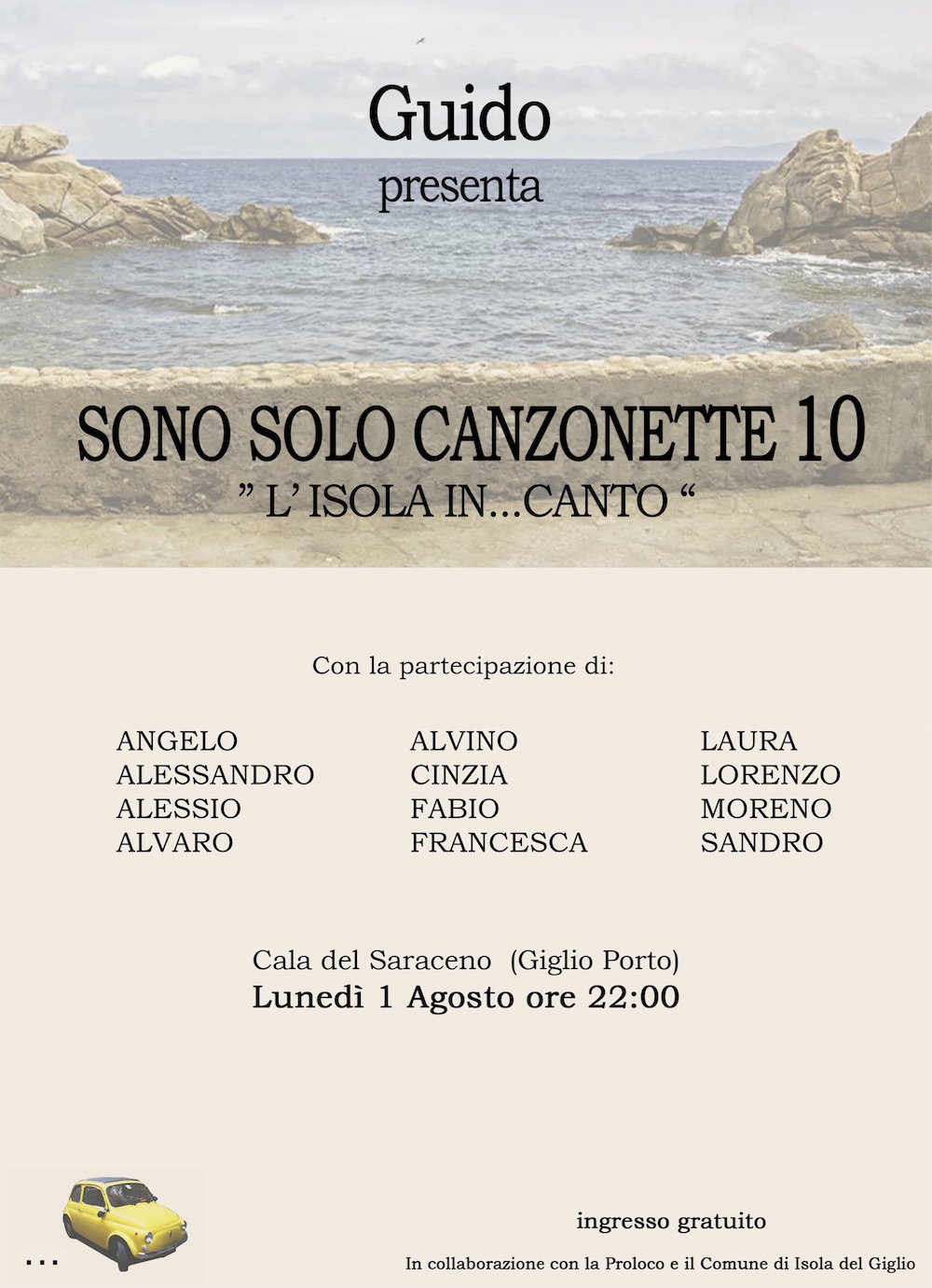 canzonette guido cossu isola del giglio giglionews