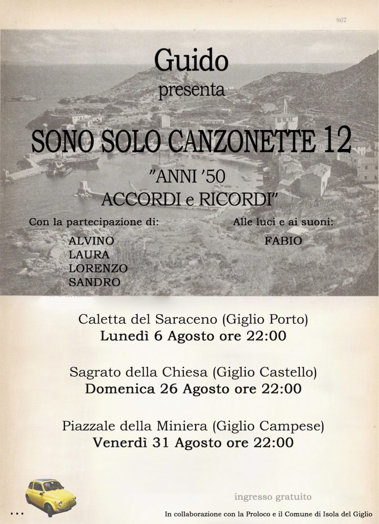 canzonette guido cossu isola del giglio giglionews