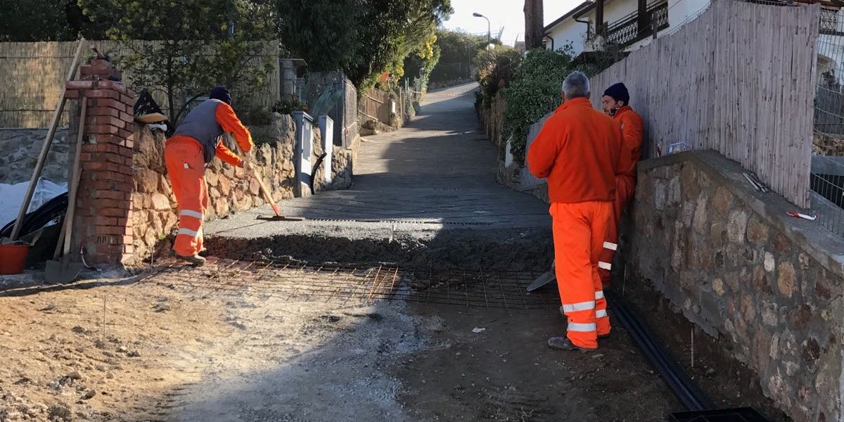 maggioranza orgoglio gigliese lavori strada gronco isola del giglio giglionews