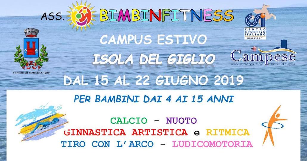 bimbinfitness campus estivo isola del giglio giglionews