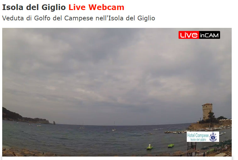 webcam lega navale isola del giglio campese giglionews